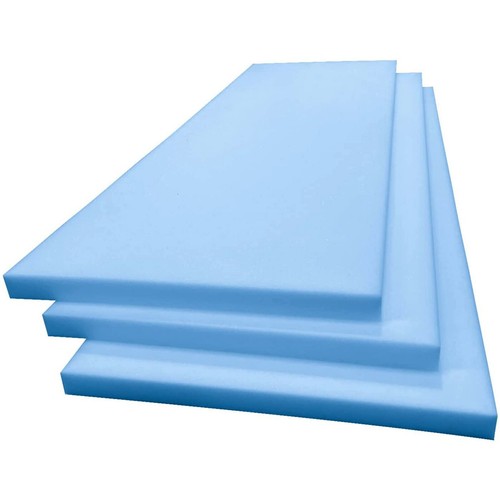 High Density Blue Upholstery Foam Sheet 60" x 20" x 2" inches - Picture 2 of 7