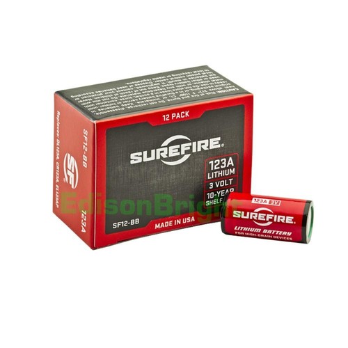 New 12 Pack SureFire CR123A lithium batteries (Made in USA) SF123A CR123 eBay