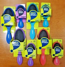 2Pk: Conair Detangling Wet/Dry Brush Full Size  Mini Brush CHOOSE COLOR R8P6b
