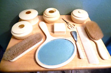 ANTIQUE 11 PIECE CELLULOID VANITY DRESSER SET