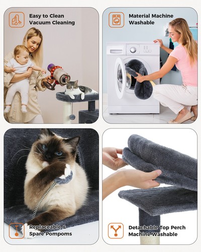 PAWZ Road Cat Tree Tower Condo for Large Cats Bed Furniture Activity Center Toys - Picture 146 of 175