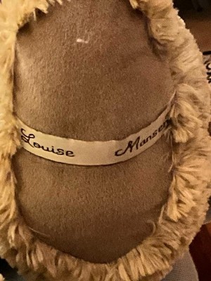 Peluche Ours Louise Mansen 80 Cm – Fourrure Miel, Pantalon Et Chemise, Comme Neuf