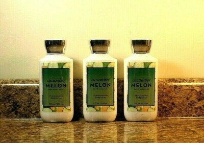 Bath & Body Works Cucumber Melon Body Lotion LOT Of 3 NEW