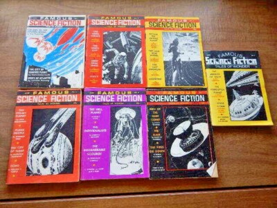 7 Issues-FAMOUS SCIENCE FICTION 1967-69 #1-3, 5-7, 9 Ray Cummings, C.A. Smith 