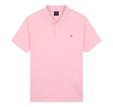 Polo En Coton Bio Paul Shark Piqué Avec Badge Shark C0P1013 113 Couleur Rose