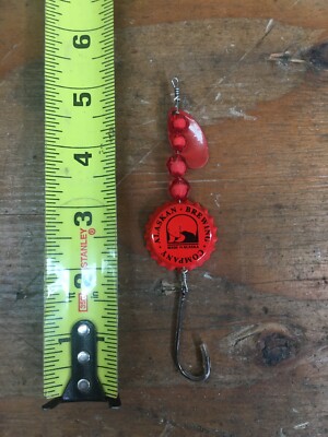 Alaskan Brewing Company Orange Fishing Lure Hook Collectible Bottle Cap |  eBay