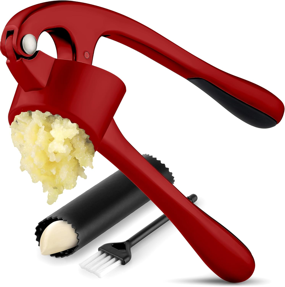 Zulay Kitchen Large Premium Garlic Press with Bigger Bowl for More Garlic Zulay Kitchen Large Premium Garlic Press with Bigger Bowl for More Garlic