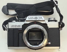 Minolta XG-M 35mm Film SLR Camera Body, Chrome (Camera Body Only) - parts/repair