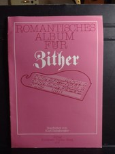 Vintage Zither Songbook Romantisches Album Sheet Music German Import Verlag VG