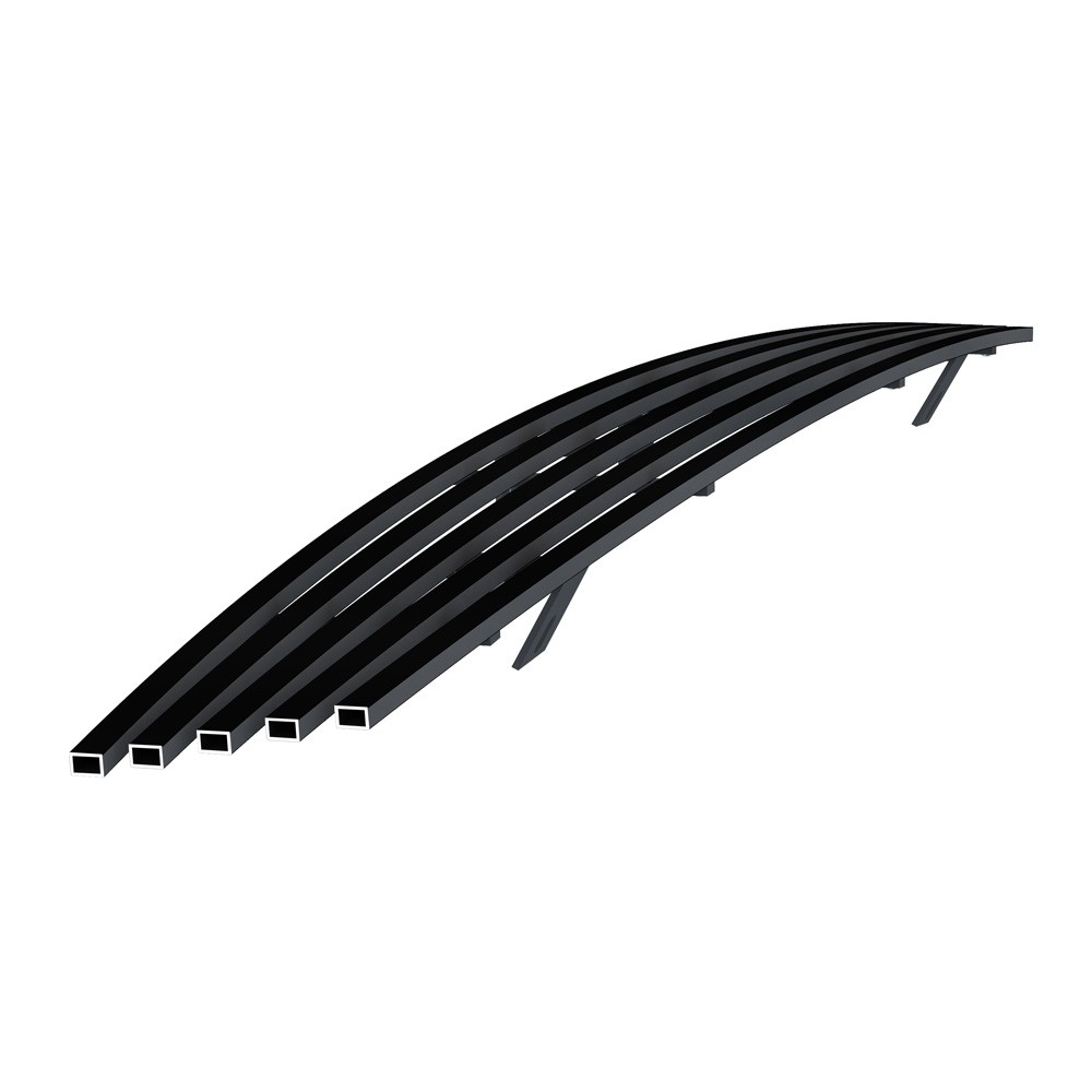 Fits 2000-2004 Ford Focus Upper Stainless Steel Black Billet Grille Grill Insert