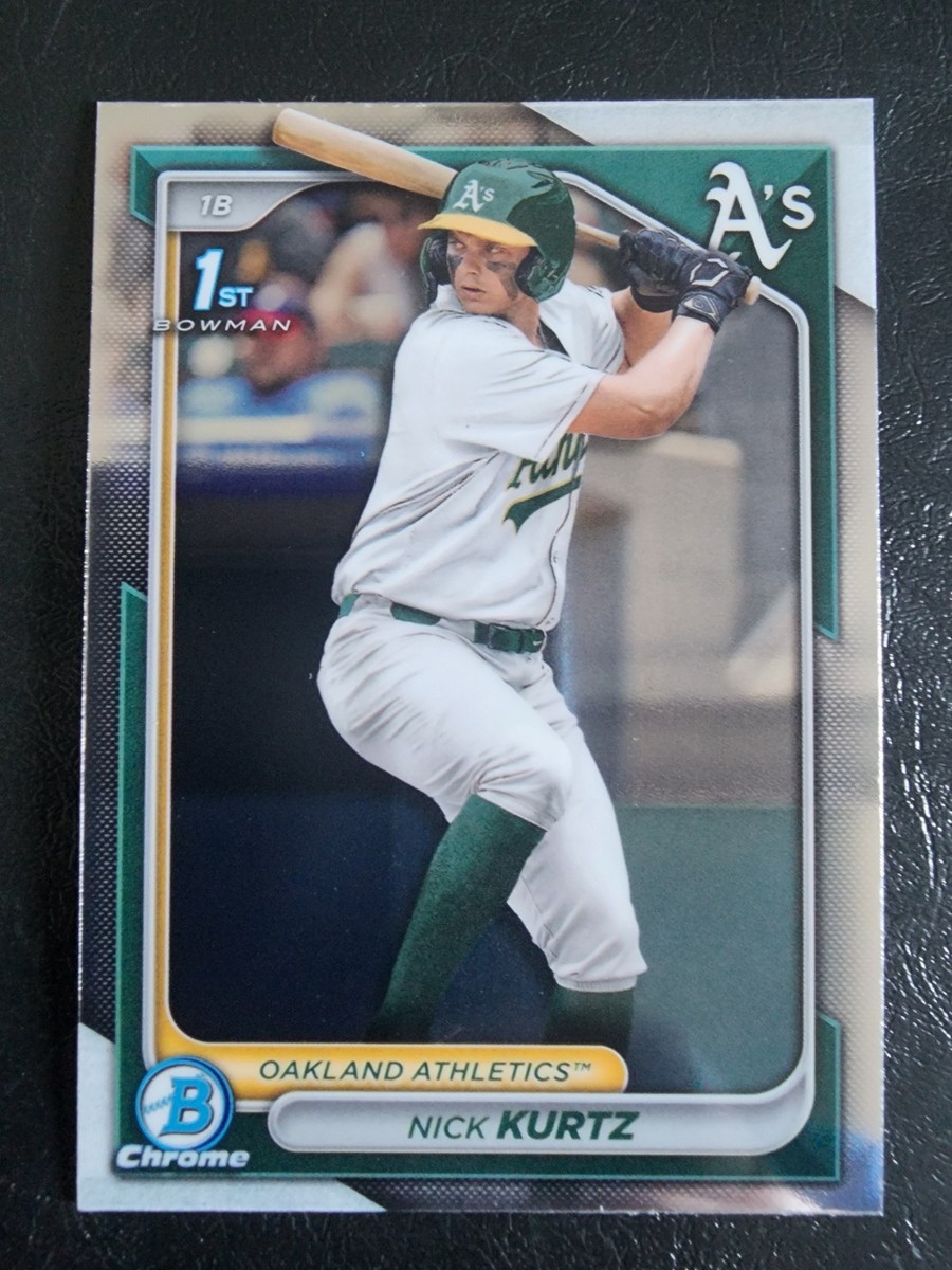 2024 Bowman Chrome 1st rookie Nick Kurtz Oakland Athletics #BDC-56