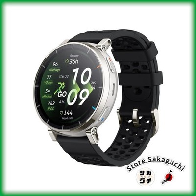 Amazfit Active 3 Premium 45mm Smartwatch Herren GPS Offline Karten Apex Silber