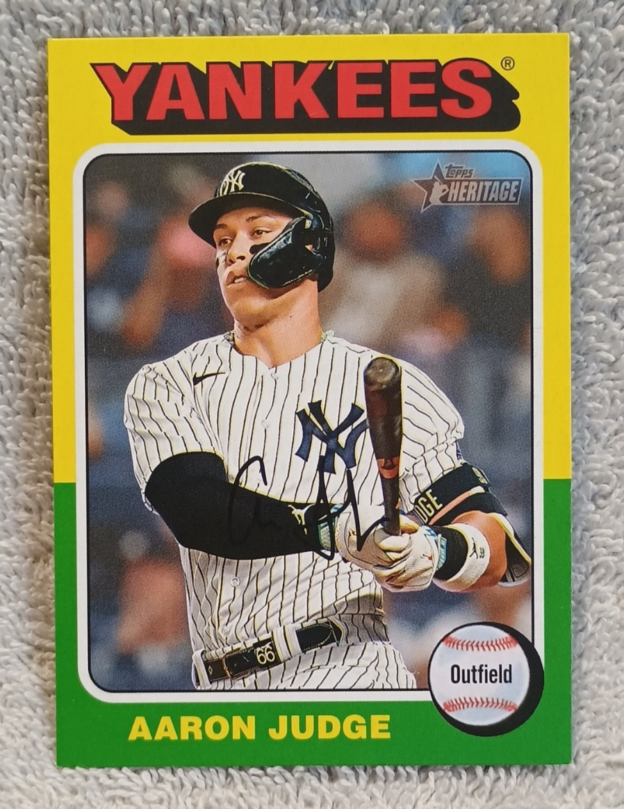 2024 Topps Heritage #112 AARON JUDGE Image Variation SP ~ NY Yankees
