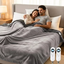 Heated Blanket with 12 Heat Settings and Smart Timer Machine Washable