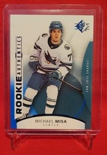 2025-26 SP Hockey Michael Misa Rookie Authentics BLUE Parallel #122 Sharks RC