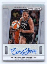 Betnijah Laney-Hamilton 2025 Panini Prizm WNBA #TB-BLH Throwback Auto Silver