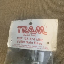 TRAM® 200-Watt 136 MHz to 174 MHz 6-dBd-Gain Aluminum Base Antenna with...
