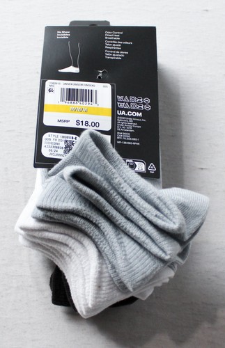 Under Armour Kids' Lightweight No-Show Sock 6-Pack DM3 Multi Medium NWT - Picture 3 of 4