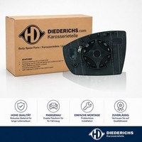 Spiegelglas Aussenspiegel Links Diederichs 1480127 FÜR Ford Ersatzglas Spiegel
