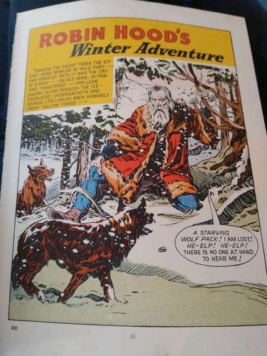 Sk183 Ephemera 1959 Comic Strip Story Robin Hood Winterabenteuer