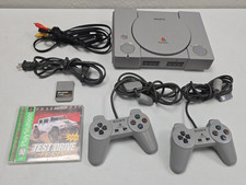 Sony PlayStation 1 Console Bundle SCPH-9001 w/2 Controllers & 1 Game TESTED