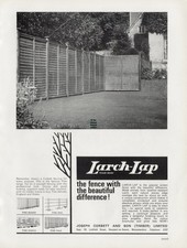 Original 1965 advert for Larch-Lap the fencing with the beautiful difference