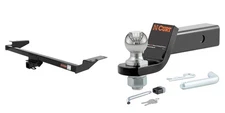 CURT Trailer Hitch Kit w/ 2in Receiver, Ball Mount, Hitch Lock, Pin & Clip 13563