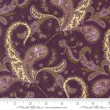 Collections Essence Plum 46270 13 Paisley By the yard x 43Moda cotton print