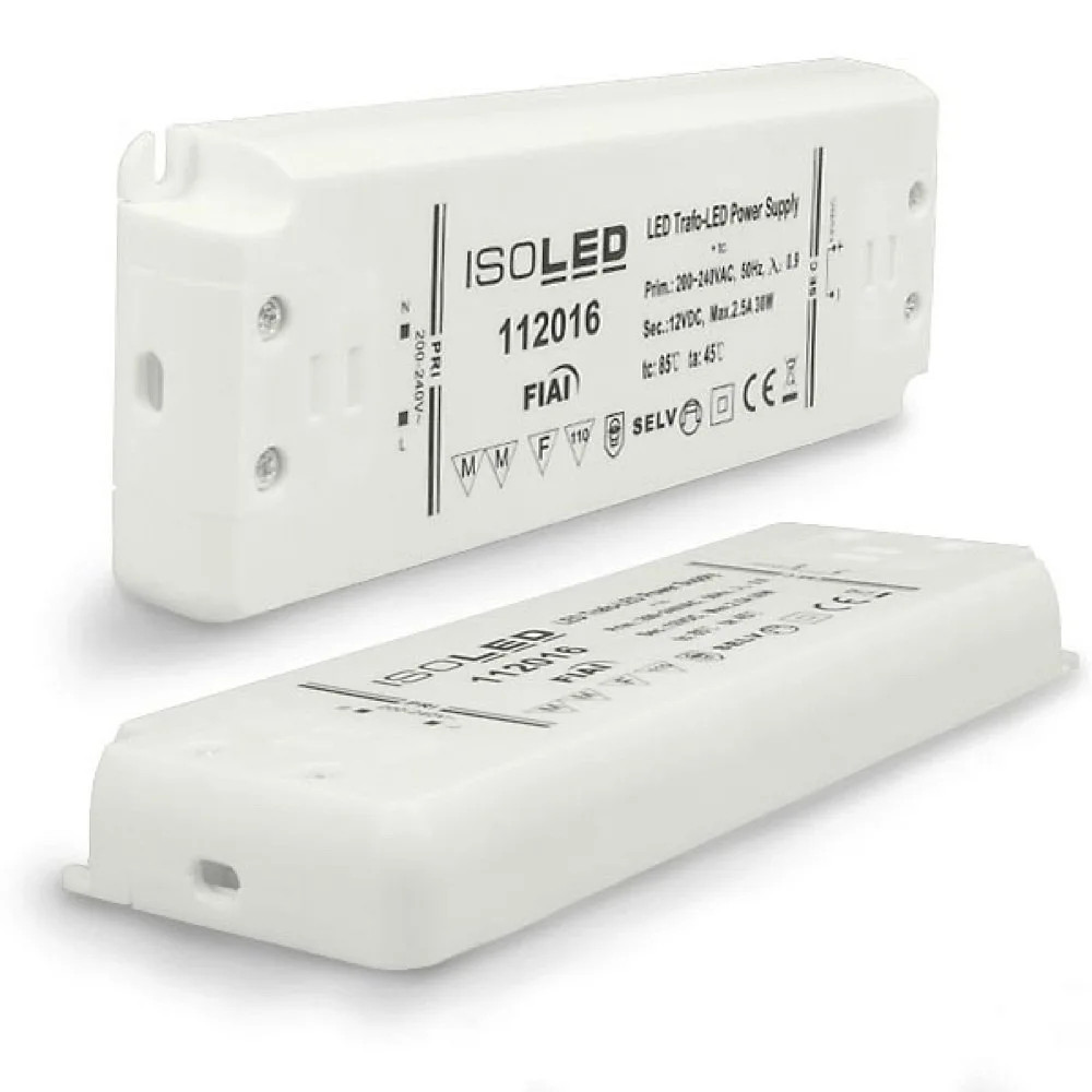 LED Trafo 12V/DC, 0-30W, ultraflach, SELV - Bild 2