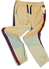 Beige Art Class Khaki Pants with Red and Blue Stripes Boys Size 12