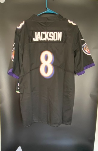 Baltimore Ravens #8 Lamar Jackson Men's On Field Stitched Jersey Size M NWT