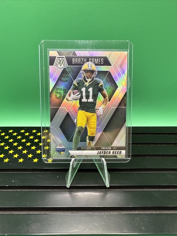 2025 Mosaic - Jayden Reed Brazil Games True Silver Prizm #264 Packers