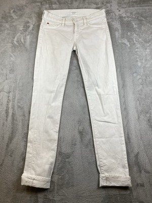 Hudson Jeans Women s Size 26 (29x32) Nico Low Rise Skinny Style W437DLW White