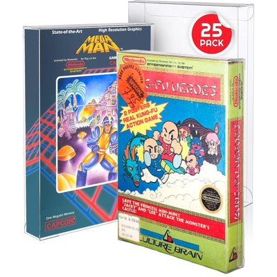 EVORETRO - NES Game box PET Protectors 25 piece NEU
