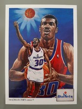 1991-92 Upper Deck Bernard King #74 Washington Bullets Checklist NBA Basketball