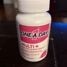 One A Day Multi+ Hair Skin & Nail Support, 120 Tablets Brand New Sealed
