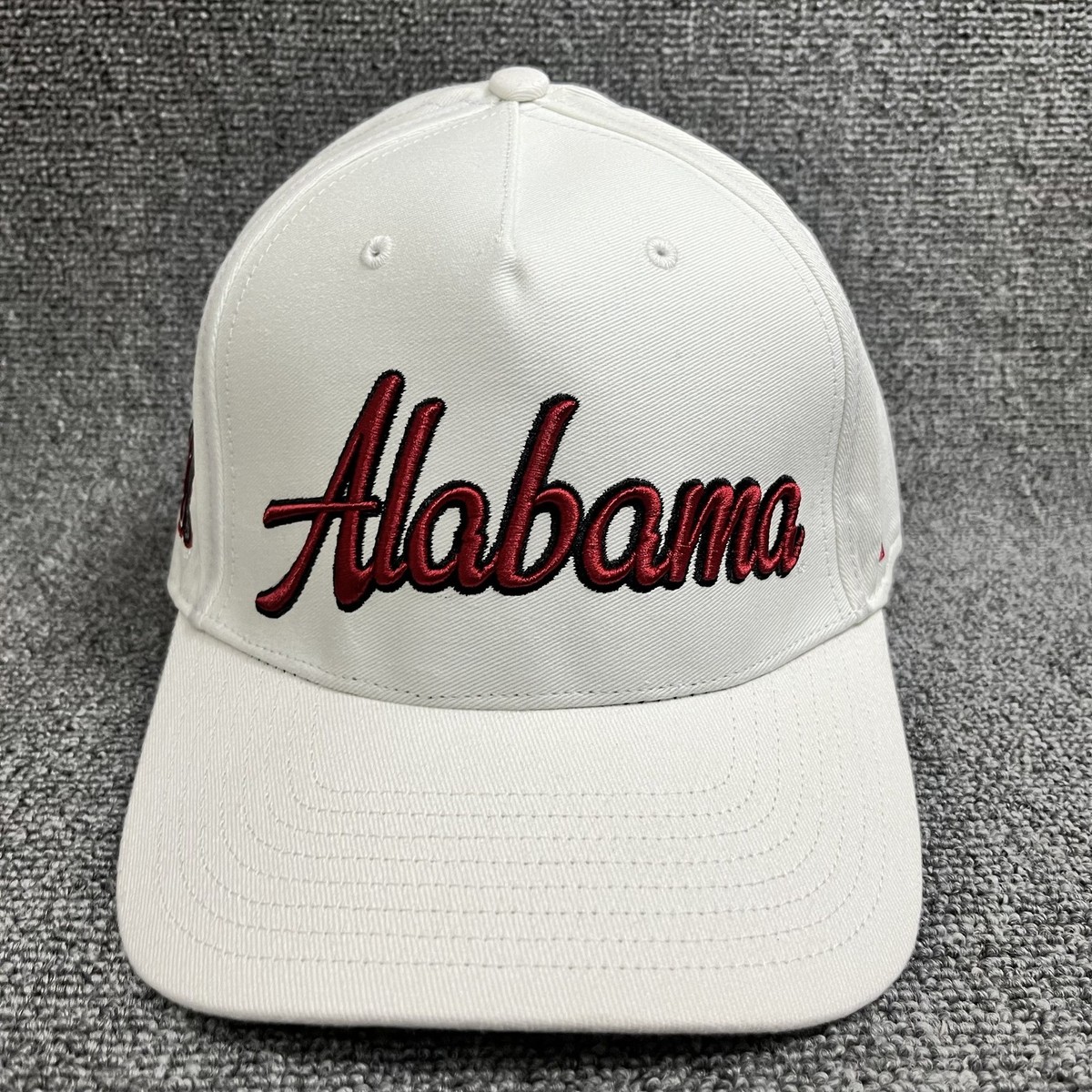 '47 Brand Alabama Crimson Tide Script & Elephant Logo White Snapback Cap