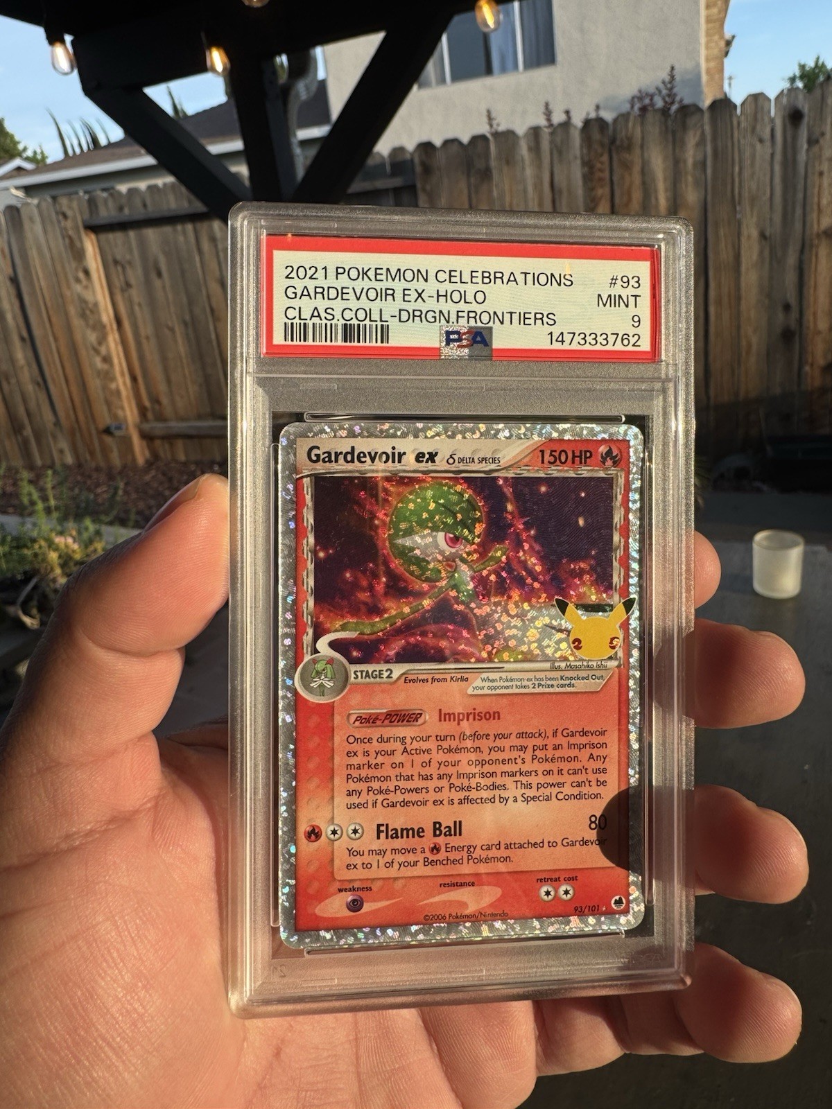 PSA 9 NM-MINT 2021 Pokemon Celebrations Collection GARDEVOIR EX #93 Holo
