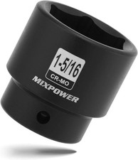 12 Drive Shallow Impact Socket Cr-mo 1-516 6 Point Radius Corner Design