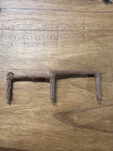 Vintage Star Wars Ewok Village Playset 3 Post Hand Rail Part 1983