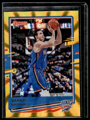 2020-21 Donruss Danilo Gallinari Holo Gold Laser 199 Oklahoma City Thunder 04/10