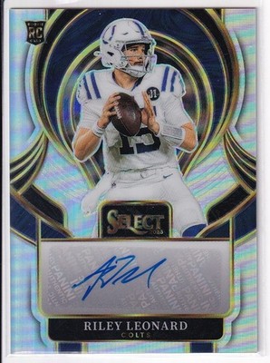 2025 Panini Select Riley Leonard Silver Rookie Auto RC #SIP-RLD