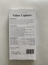 HDMI to USB Video Capture Card 1080p HD Recorder for Live Streaming