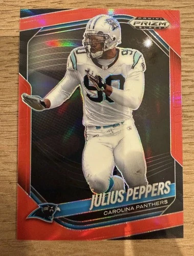 Panini 2025 Prizm Black Julius Peppers Red Prizm #17 Carolina Panthers /299