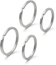 316 Stainless Steel Key Rings 4 Pack Rustproof Heavy Duty Split Rings for Car
