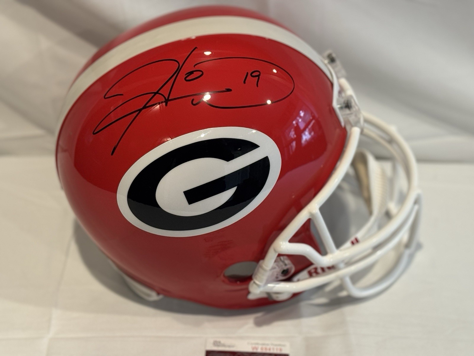 Hines Ward Autographed Signed Georgia Bulldogs Full Size Riddell Speed Helmet JSA COA Auto 