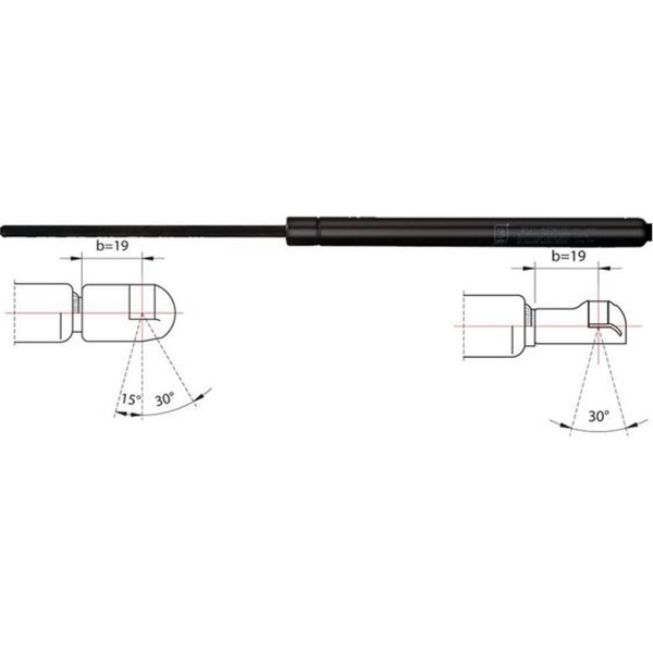 2X Metzger 2110245 Gasfeder Kofferraum Laderaum FüR Peugeot Fiat Multipla 207-image