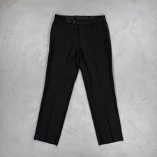 Vintage Pronto Uomo Flat Front Tuxedo Pants w/ Satin Stripe Size 32