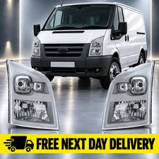 FITS FORD TRANSIT HEADLIGHTS MK7 VAN 2006-2014 HEADLAMPS 1 PAIR RH & LH