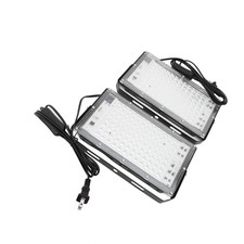  US Plug 110V Black 2Pcs UV Black Light LED 90W IP66 Water Proof For Glow